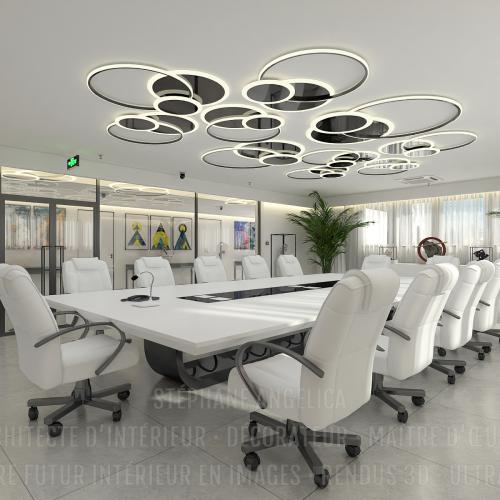 SALLE DE RÉUNION : AMÉNAGEMENT · DÉCORATION · MEUBLE SUR-MESURE