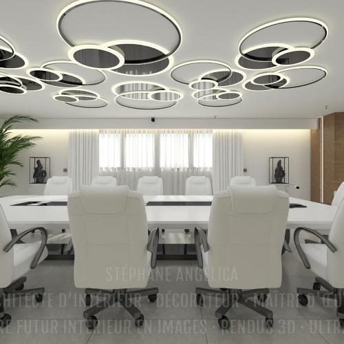 SALLE DE RÉUNION : AMÉNAGEMENT · DÉCORATION · MEUBLE SUR-MESURE
