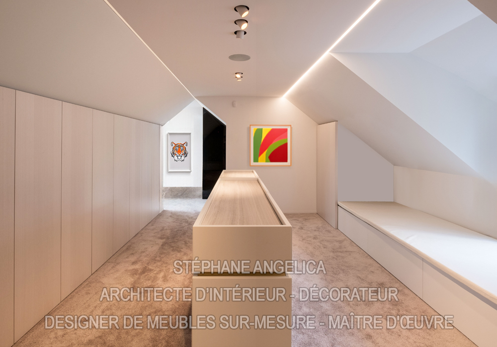 Rangement sous comble sur mesure Rangement sous comble sur mesure