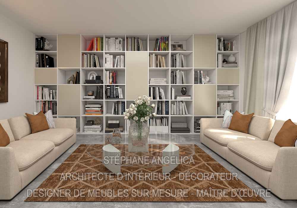Meuble bibliothèque sur mesure Meuble bibliothèque sur mesure