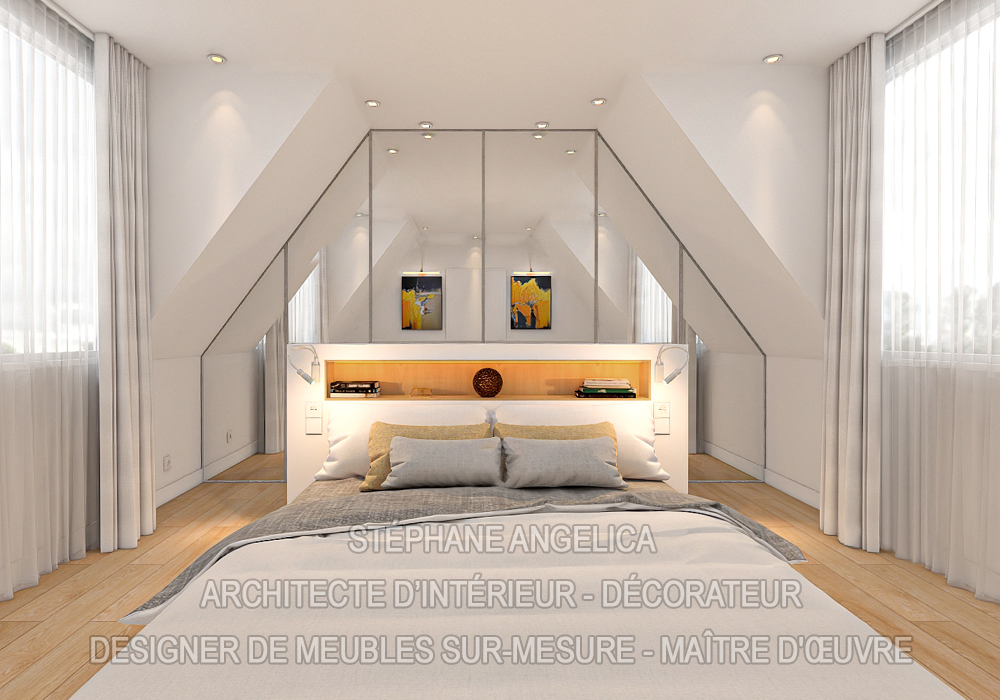 Placard sous pente sur mesure Placard sous pente sur mesure