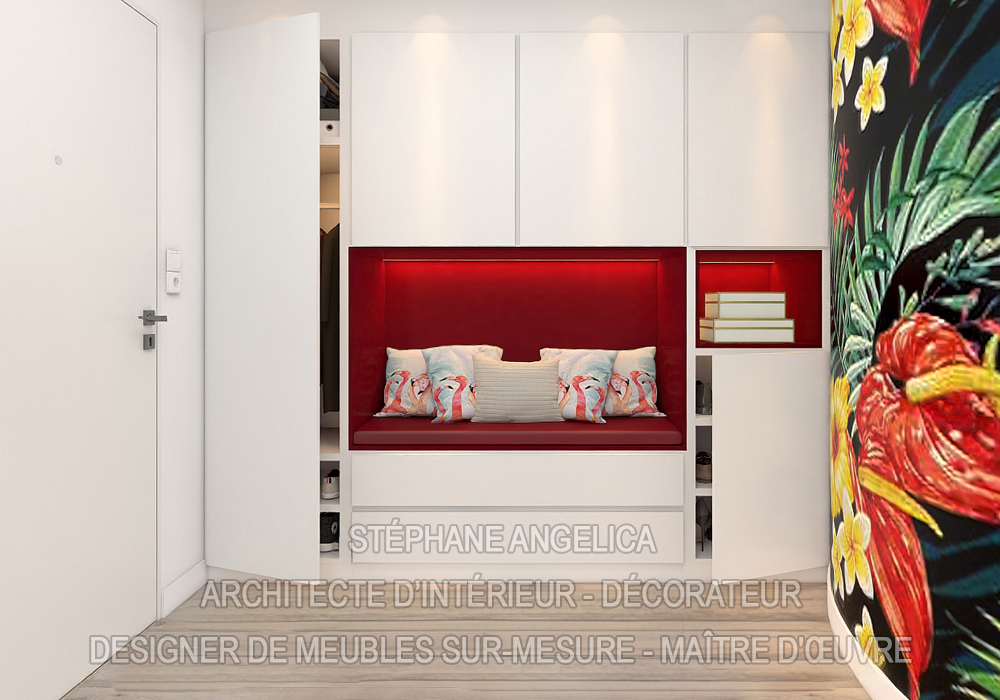 Meuble d'entrée sur mesure Meuble d'entrée sur mesure