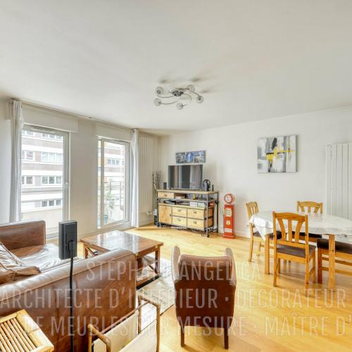 PIÈCE SALON · SALLE À MANGER : AVANT