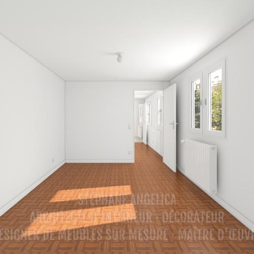 PROJET D'UN APPARTEMENT VIDE DE 65,70 M² : AVANT