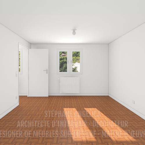 PROJET D'UN APPARTEMENT VIDE DE 65,70 M² : AVANT