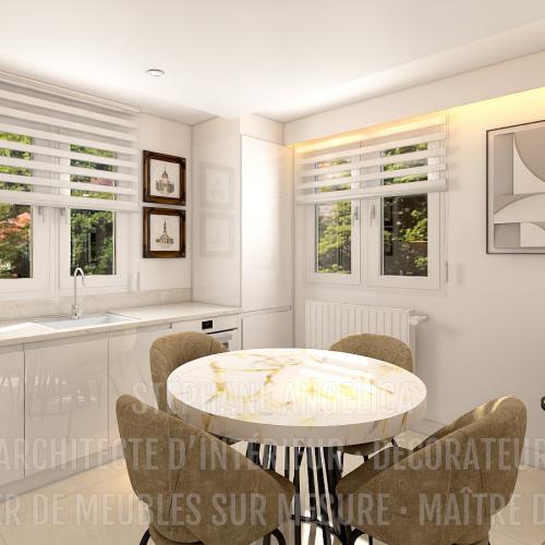 PROJET APPARTEMENT DE 65,70 M² · APRÈS : RÉNOVATION ET AGENCEMENT DE MEUBLES SUR MESURE