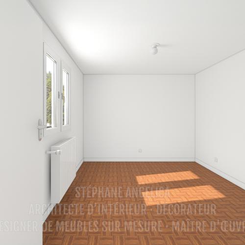 PROJET D'UN APPARTEMENT VIDE DE 65,70 M² : AVANT