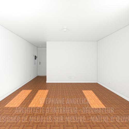 PROJET D'UN APPARTEMENT VIDE DE 65,70 M² : AVANT