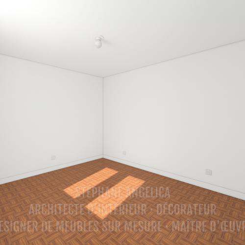 PROJET D'UN APPARTEMENT VIDE DE 65,70 M² : AVANT