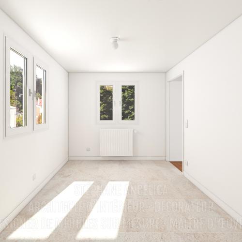 PROJET D'UN APPARTEMENT VIDE DE 65,70 M² : AVANT